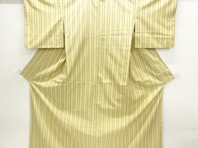 JAPANESE KIMONO / TSUMUGI / WOVEN STRIPE 
